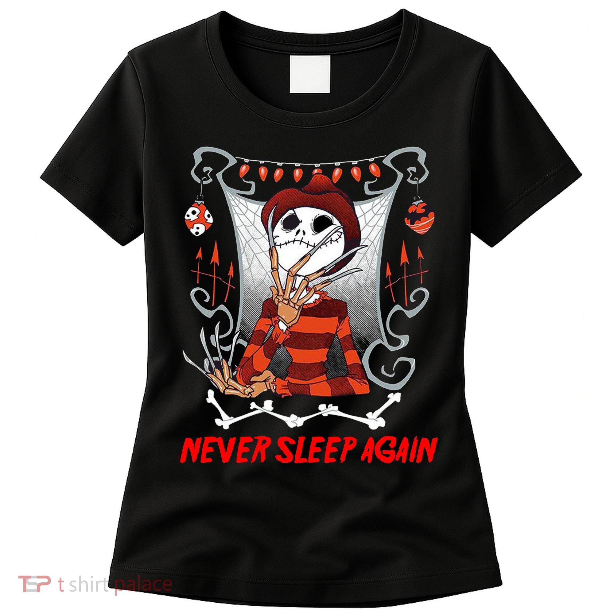 Never Sleep Again Scary Horror Nightmare Halloween Costume Women's T-Shirt
