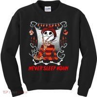 Never Sleep Again Scary Horror Nightmare Halloween Costume Kids Sweatshirt thumb 0