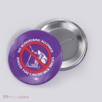 No Scootering Allowed Unless You Can Do Sick Tricks Scooter Plus Size Shirts Button thumb 0