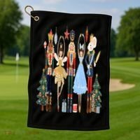 Nutcracker Squad Ballet Dance Matching Family Christmas Golf Towel thumb 1