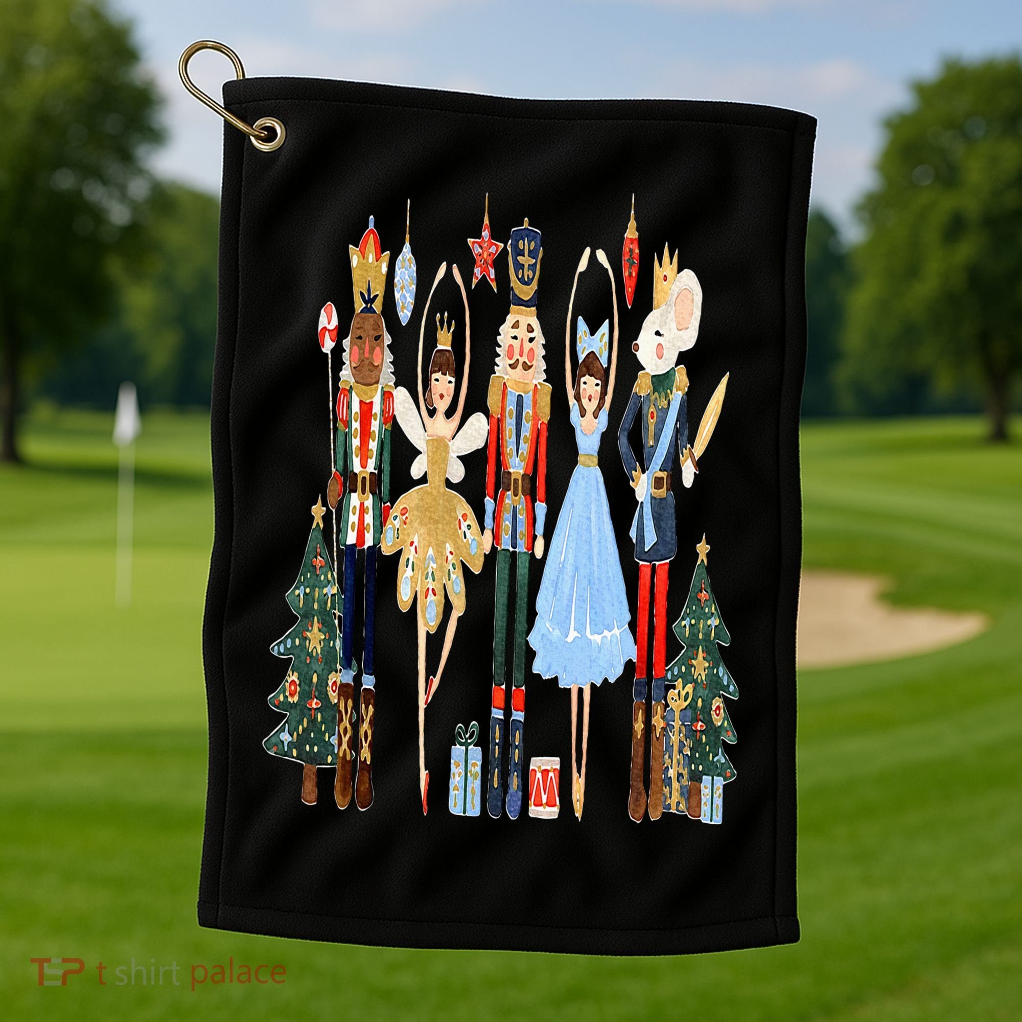 Nutcracker Squad Ballet Dance Matching Family Christmas Golf Towel