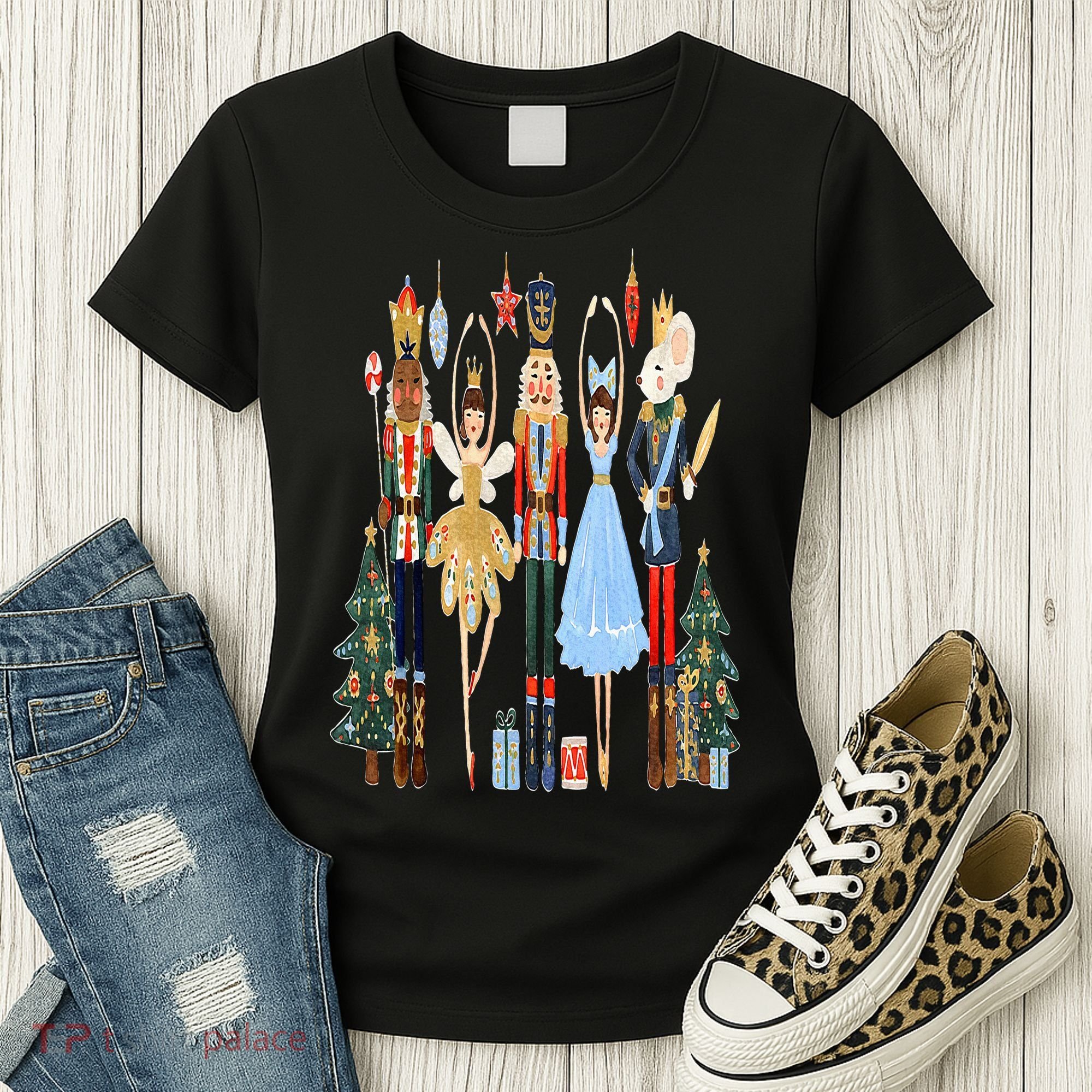 Nutcracker Squad Ballet Dance Matching Family Christmas Women's T-Shirt