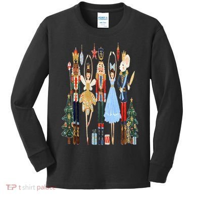 Nutcracker Squad Ballet Dance Matching Family Christmas Kids Long Sleeve Shirt