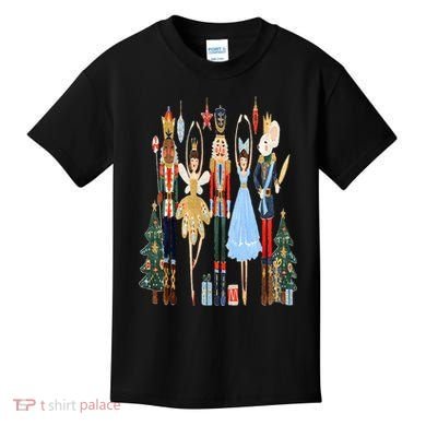 Nutcracker Squad Ballet Dance Matching Family Christmas Kids T-Shirt