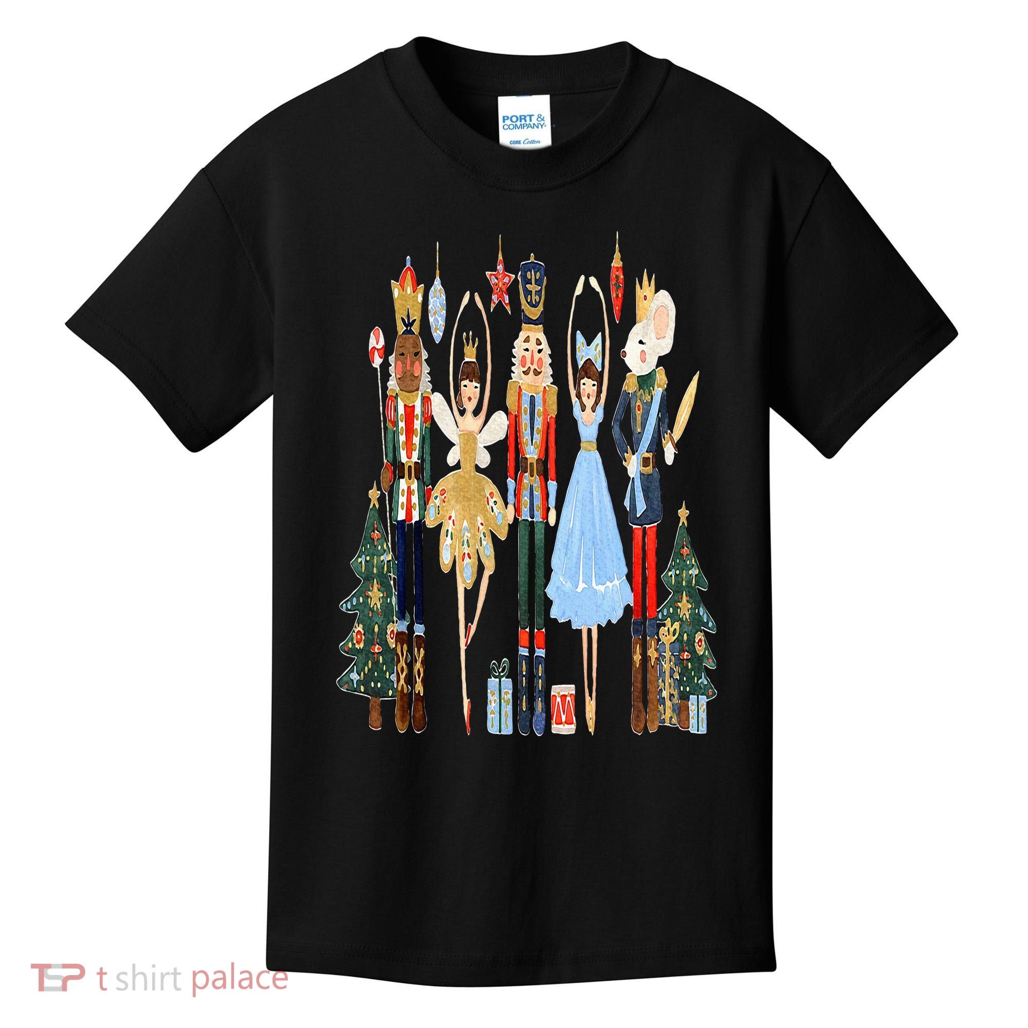 Nutcracker Squad Ballet Dance Matching Family Christmas Kids T-Shirt