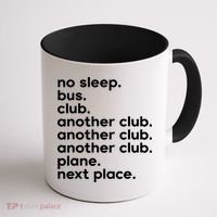 No Sleep Bus Club Another Club Plane Next Place Coffee Mug thumb 1