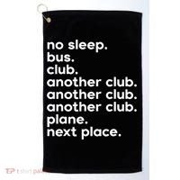 No Sleep Bus Club Another Club Plane Next Place Golf Towel thumb 0