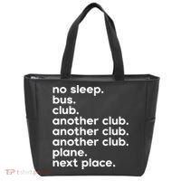 No Sleep Bus Club Another Club Plane Next Place Tote Bag thumb 0