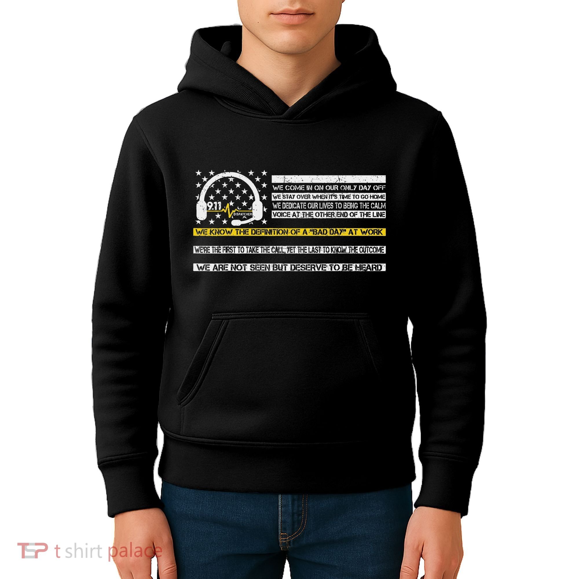 Not Seen But Deserve To Be Heard Proud 911 Dispatcher Kids Hoodie