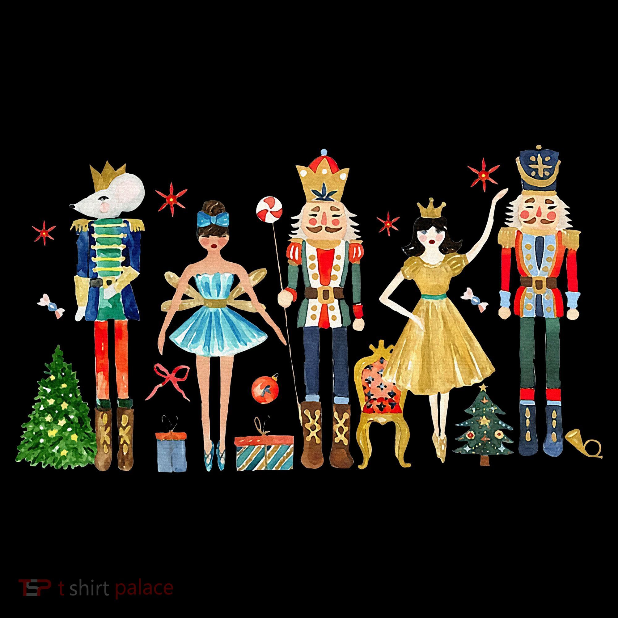 Nutcracker Squad Ballet Dance Christmas Matching Family Xmas Women's Tank Top
