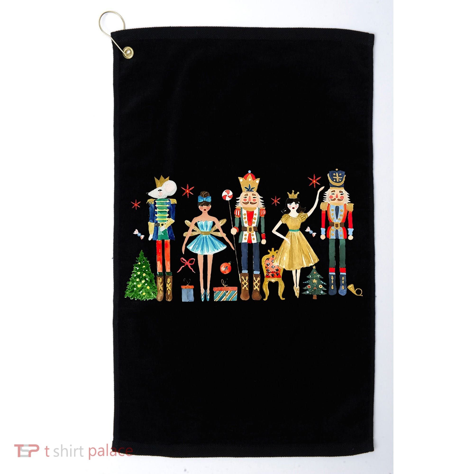 Nutcracker Squad Ballet Dance Christmas Matching Family Xmas Golf Towel