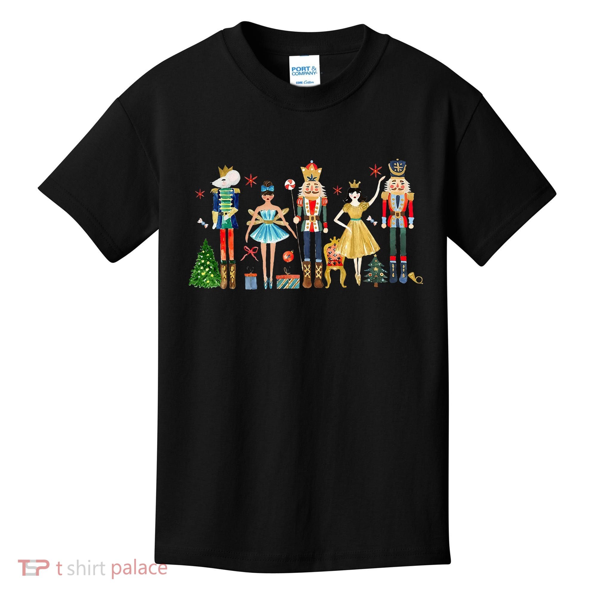 Nutcracker Squad Ballet Dance Christmas Matching Family Xmas Kids T-Shirt