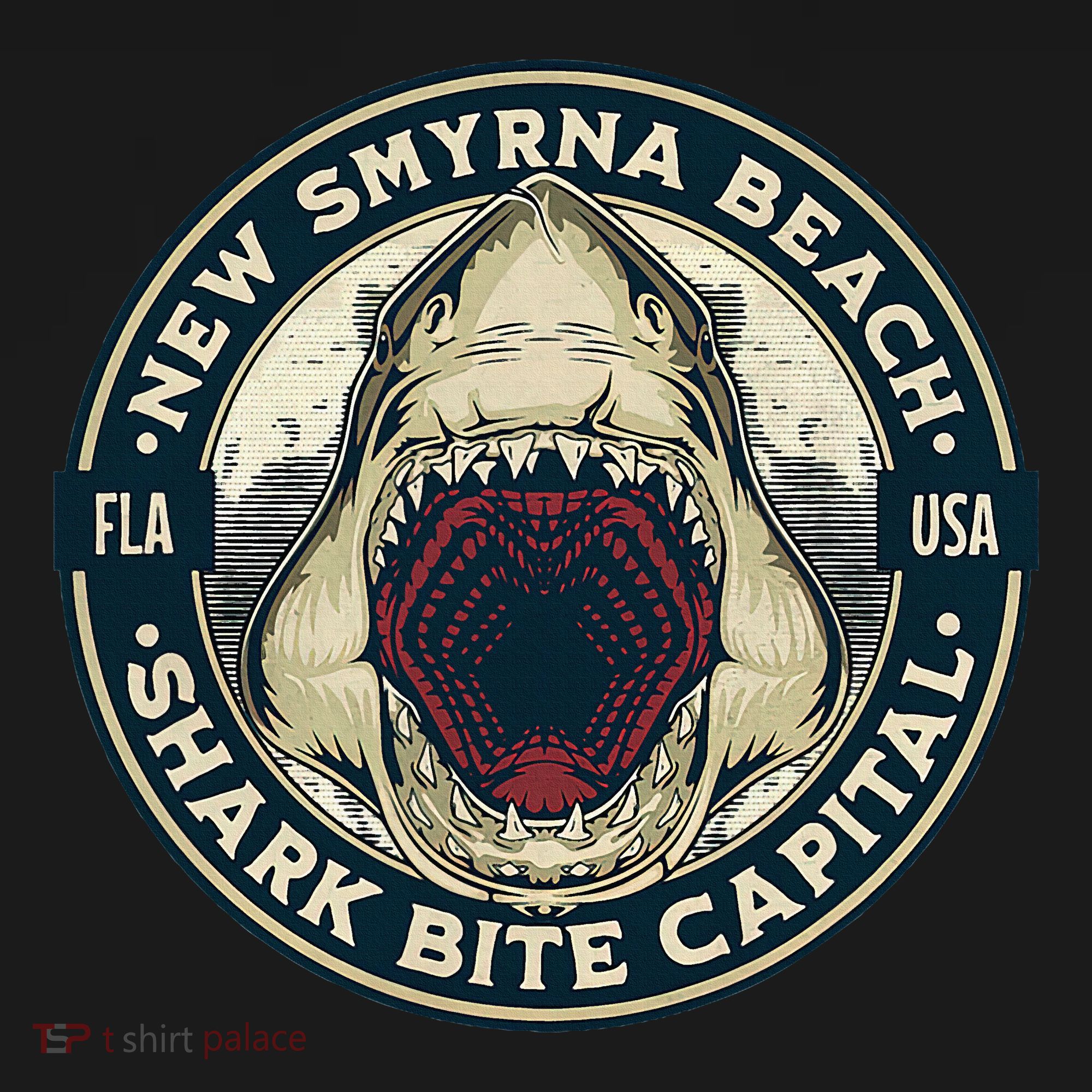 New Smyrna Beach Shark Bite Capital Of The World Graphic Women's Hoodie