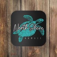 North Shore Beach Hawaii Surfer Diving Hawaiian Sea Turtle Coaster thumb 0