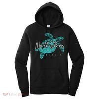 North Shore Beach Hawaii Surfer Diving Hawaiian Sea Turtle Women's Hoodie thumb 0