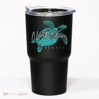 North Shore Beach Hawaii Surfer Diving Hawaiian Sea Turtle Tumbler thumb 0