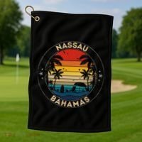 Nassau Souvenir Bahamas Reminder Golf Towel thumb 1