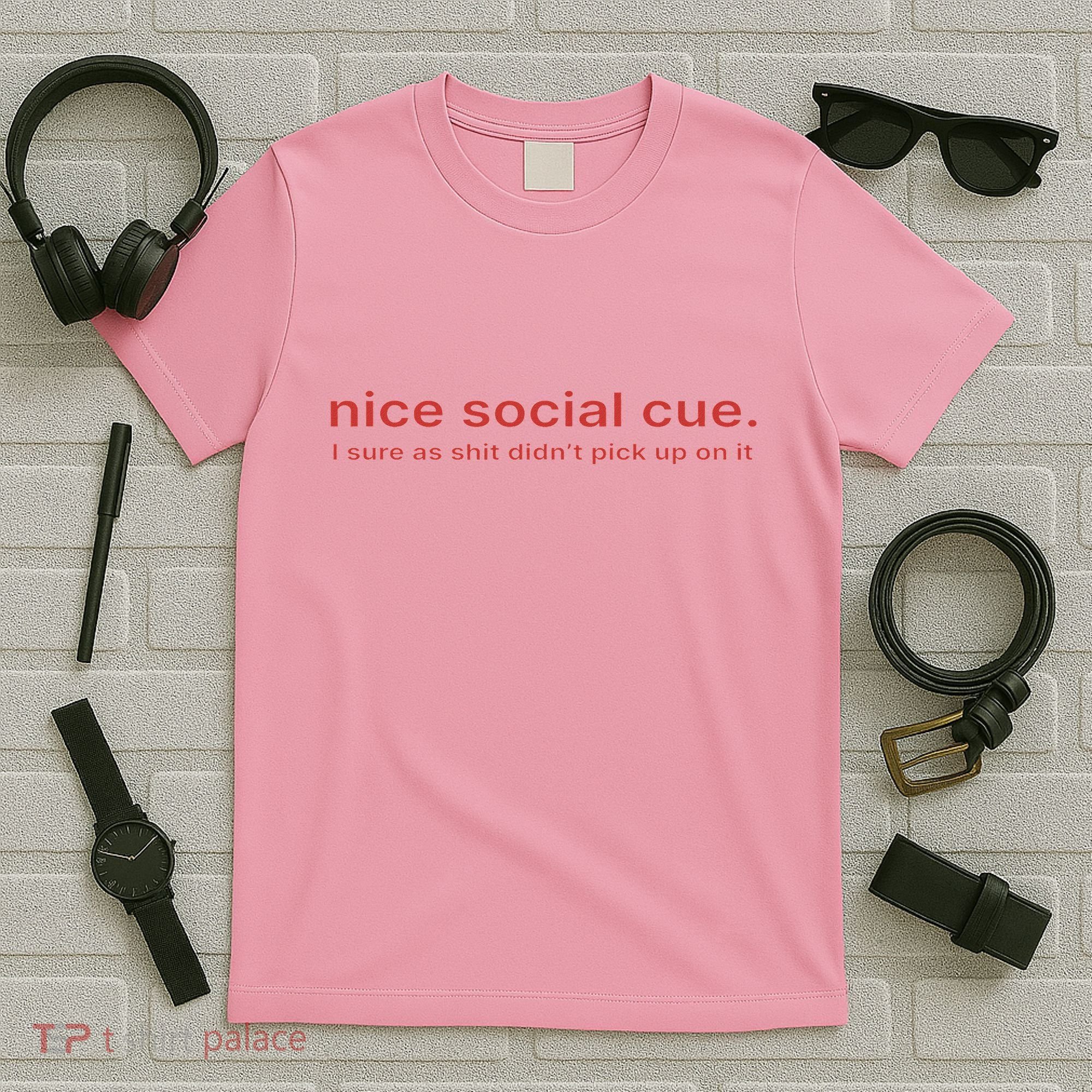 Nice Social Cue I Sure As Shit Didn’T Pick Up On It T-Shirt