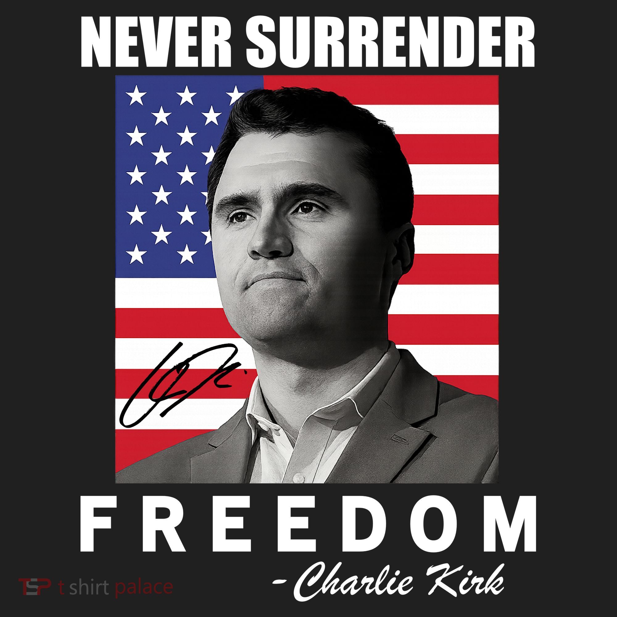 Never Surrender Charlie Kirl Freedom Women's Sweatshirt