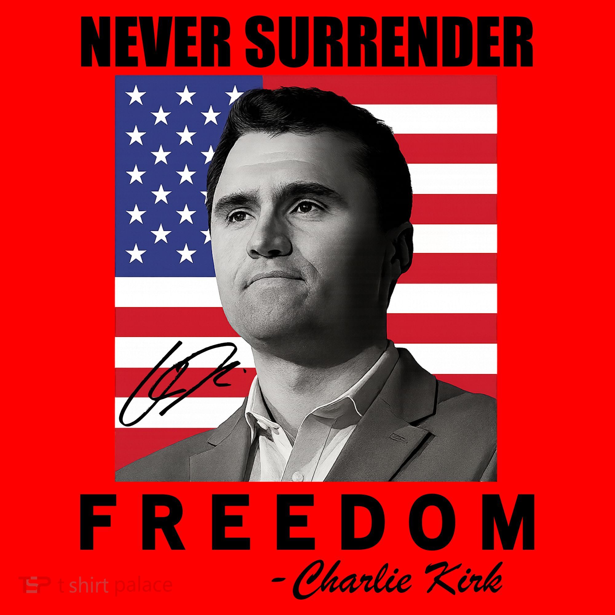 Never Surrender Charlie Kirl Freedom Santa Hat