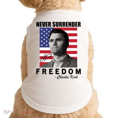 Never Surrender Charlie Kirl Freedom Doggie Tank