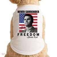 Never Surrender Charlie Kirl Freedom Doggie Tank thumb 0