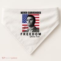 Never Surrender Charlie Kirl Freedom USA-Made Doggie Bandana thumb 0