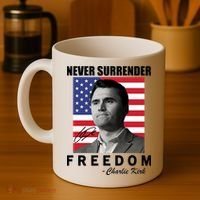 Never Surrender Charlie Kirl Freedom Coffee Mug thumb 4
