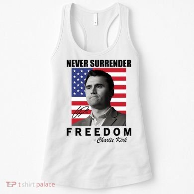 Never Surrender Charlie Kirl Freedom Women's Tank Top