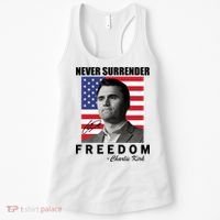 Never Surrender Charlie Kirl Freedom Women's Tank Top thumb 0