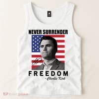 Never Surrender Charlie Kirl Freedom Tank Top thumb 2