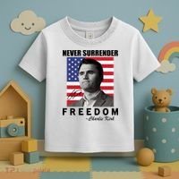 Never Surrender Charlie Kirl Freedom Toddler T-Shirt thumb 3