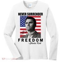 Never Surrender Charlie Kirl Freedom Women's Long Sleeve Shirt thumb 0