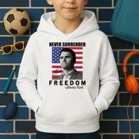 Never Surrender Charlie Kirl Freedom Kids Hoodie thumb 2