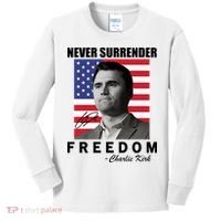 Never Surrender Charlie Kirl Freedom Kids Long Sleeve Shirt thumb 0