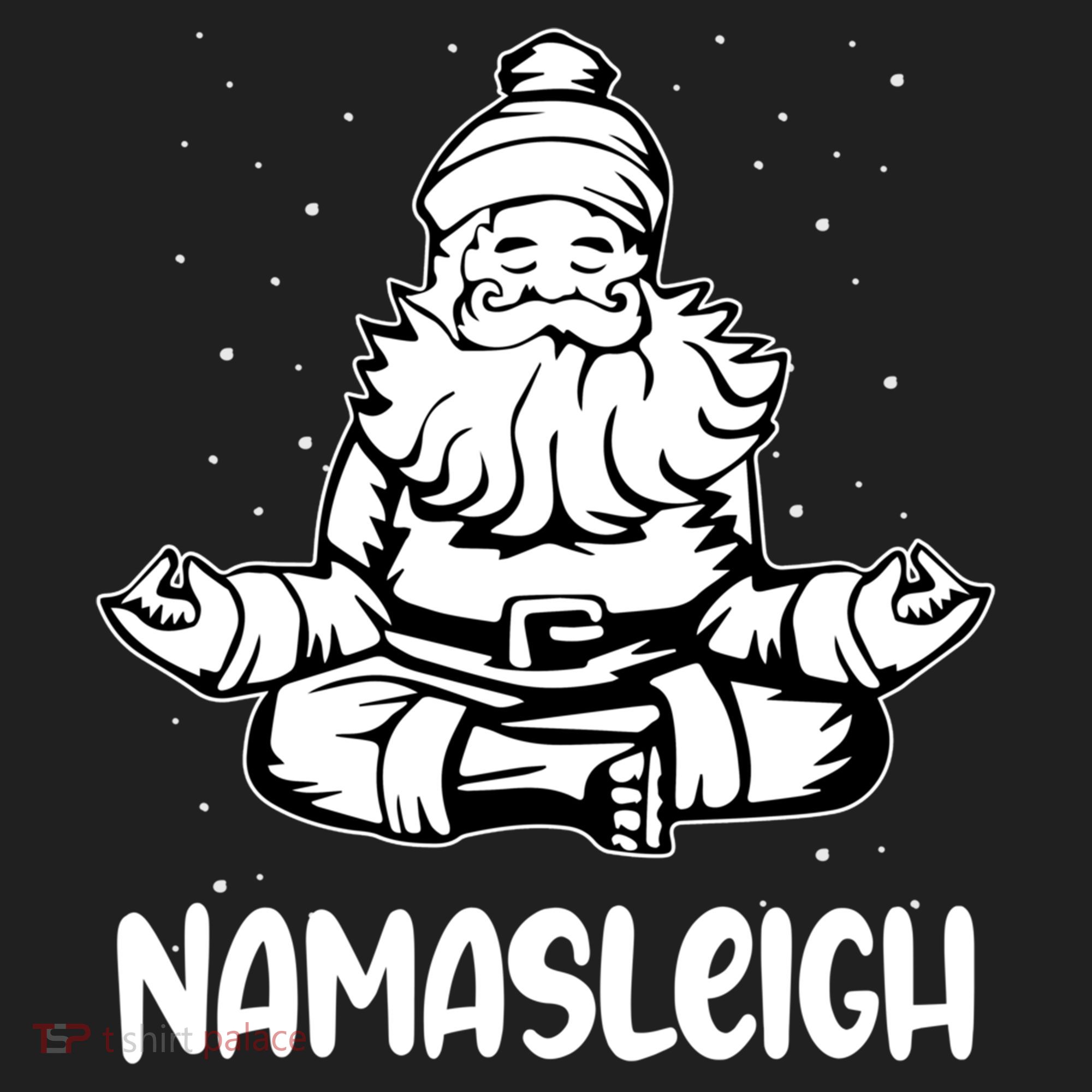 Namasleigh Santa Claus Namaste Yoga Cool Gift Beanie
