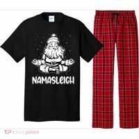 Namasleigh Santa Claus Namaste Yoga Cool Gift Pajama Set thumb 0