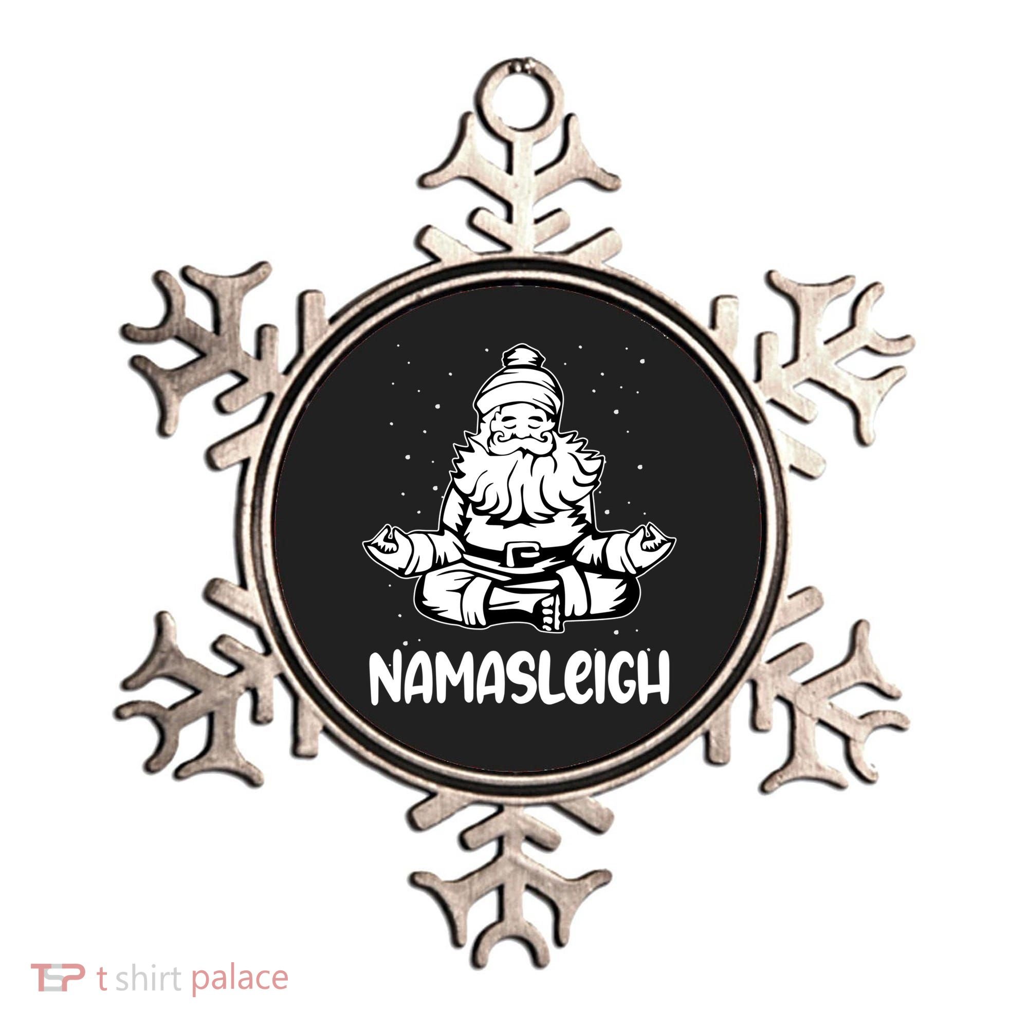 Namasleigh Santa Claus Namaste Yoga Cool Gift Ornament