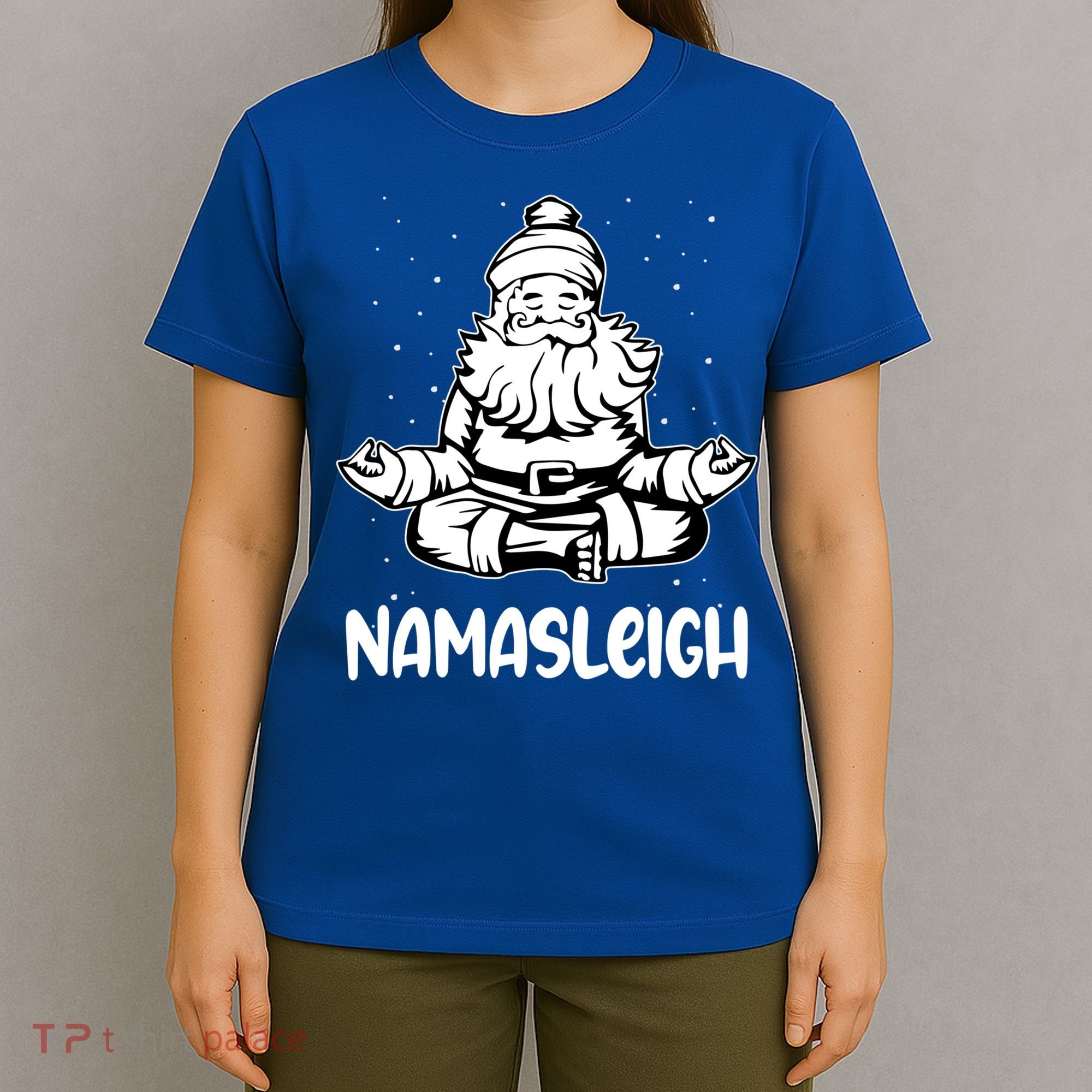 Namasleigh Santa Claus Namaste Yoga Cool Gift T-Shirt