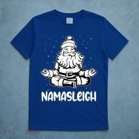 Namasleigh Santa Claus Namaste Yoga Cool Gift T-Shirt thumb 5