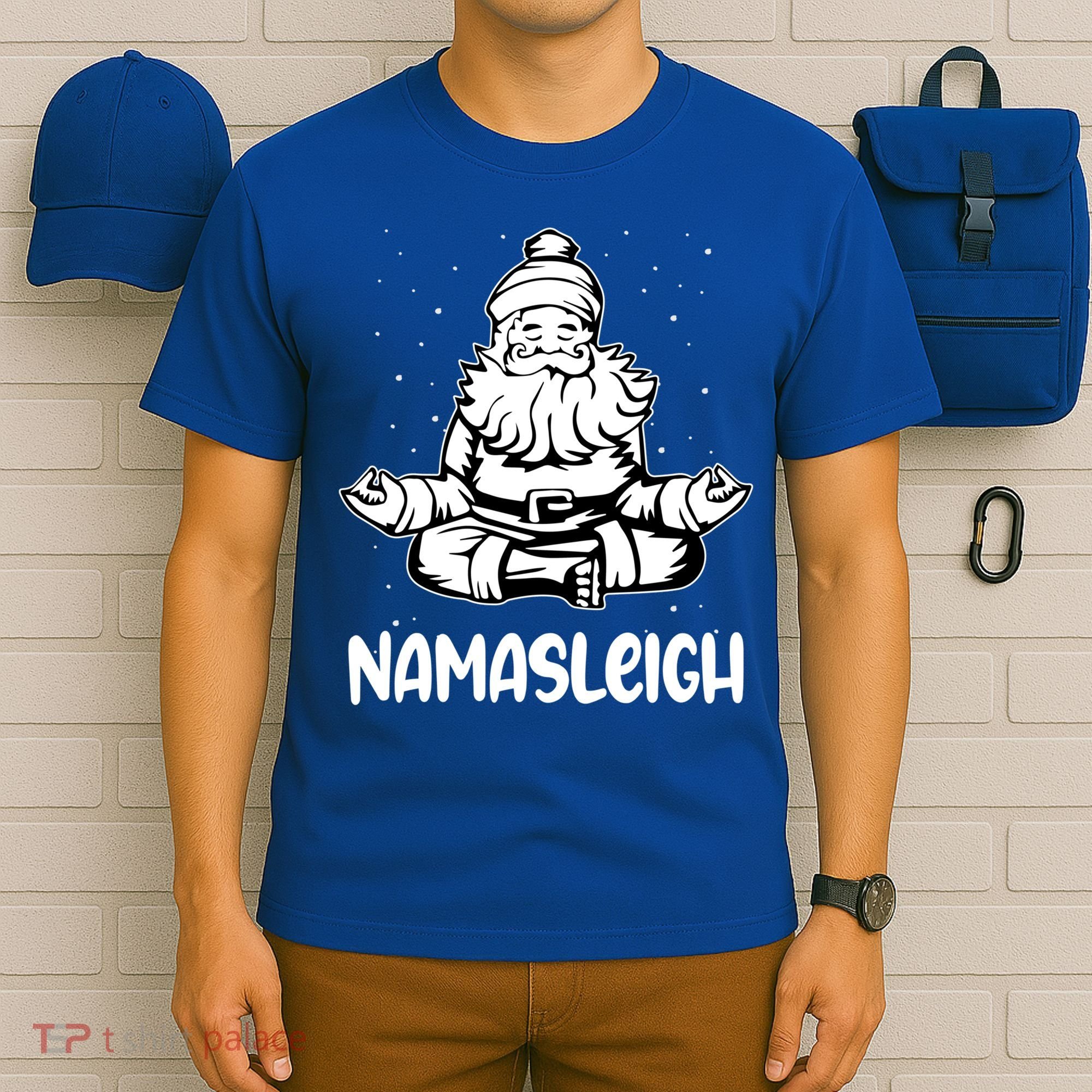 Namasleigh Santa Claus Namaste Yoga Cool Gift T-Shirt