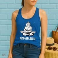 Namasleigh Santa Claus Namaste Yoga Cool Gift Women's Tank Top thumb 2