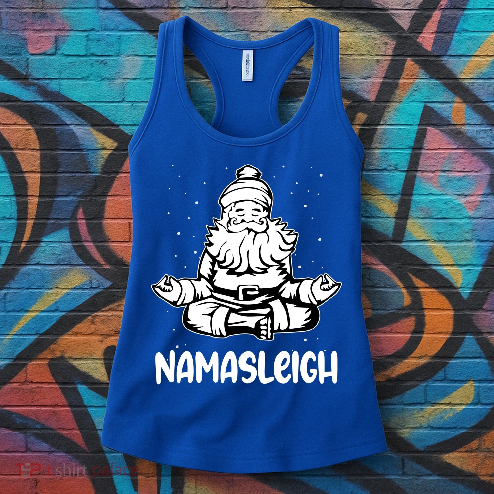 Namasleigh Santa Claus Namaste Yoga Cool Gift Women's Tank Top
