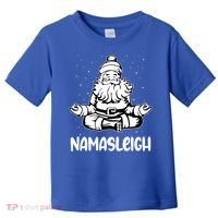 Namasleigh Santa Claus Namaste Yoga Cool Gift Toddler T-Shirt thumb 0