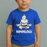 Namasleigh Santa Claus Namaste Yoga Cool Gift Toddler T-Shirt thumb 2