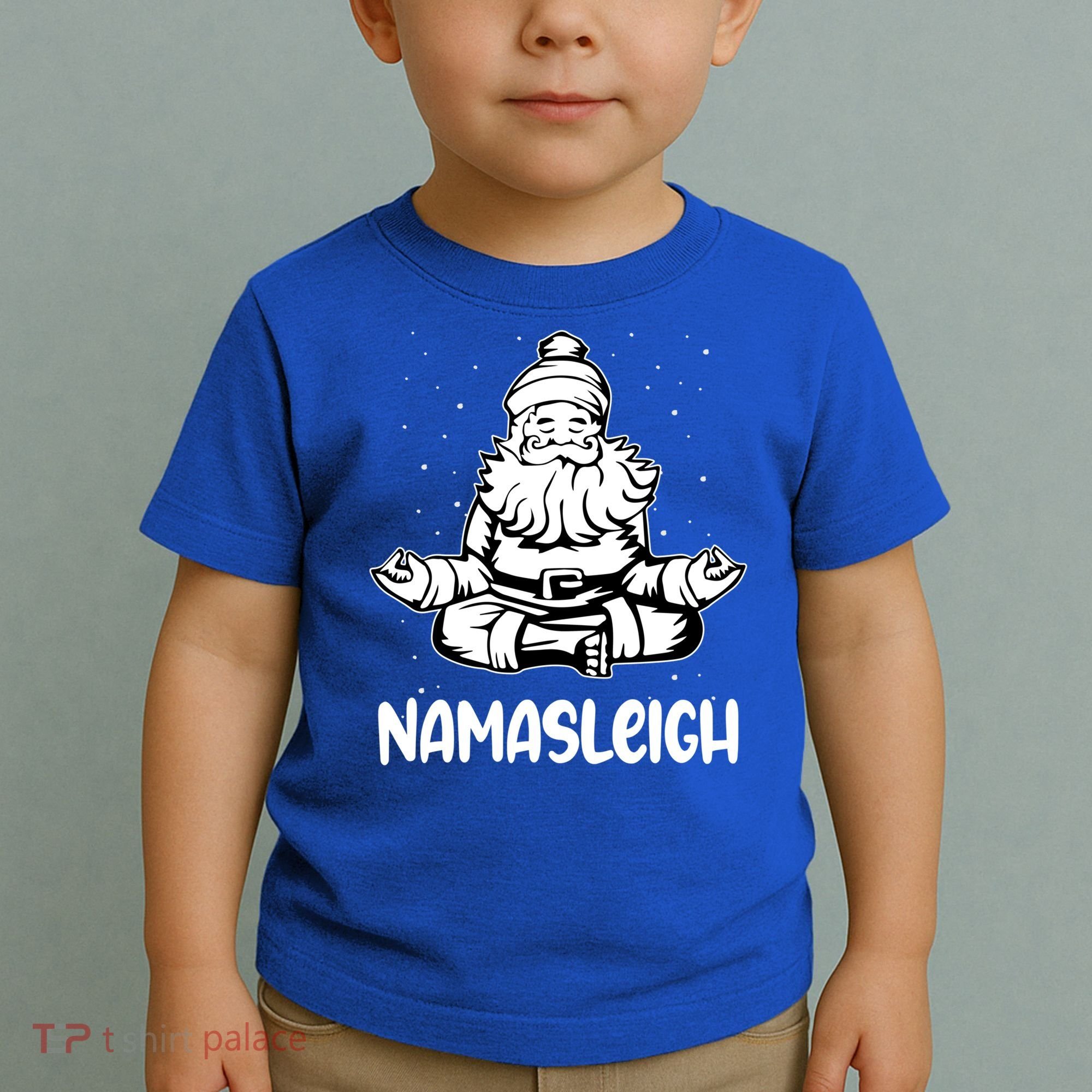 Namasleigh Santa Claus Namaste Yoga Cool Gift Toddler T-Shirt