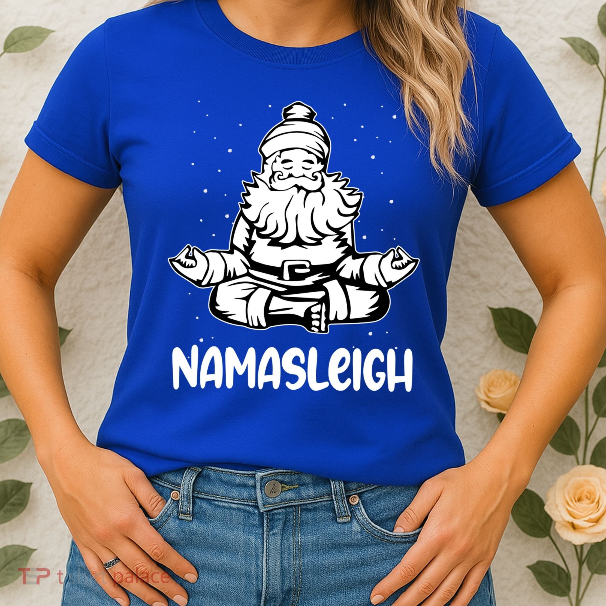 Namasleigh Santa Claus Namaste Yoga Cool Gift Women's T-Shirt
