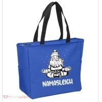 Namasleigh Santa Claus Namaste Yoga Cool Gift Tote Bag thumb 2