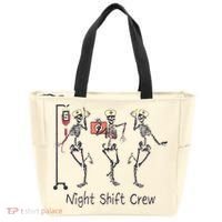 Night Shift Crew Funny Nurse Skeleton Great Gift Tote Bag thumb 0