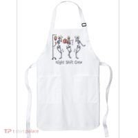Night Shift Crew Funny Nurse Skeleton Great Gift Apron thumb 0